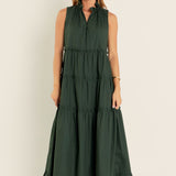 Sleeveless Ruffled Maxi Dress