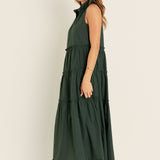 Sleeveless Ruffled Maxi Dress