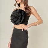 Statement Flower Cropped Top