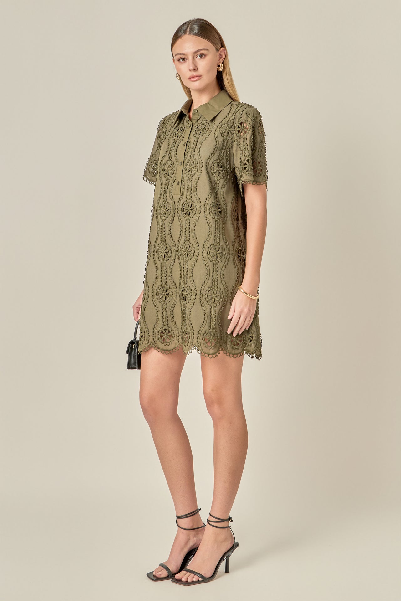 embroidered cotton shift dress Nova Pinstripe Shift. Hand embroidered cotton everyday dress. XS-XXL