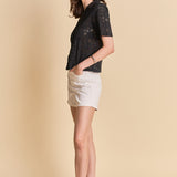 Embroidered Cotton Camp Shirt