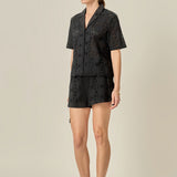 Embroidered Cotton Camp Shirt
