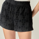 Embroidered Cotton Shorts