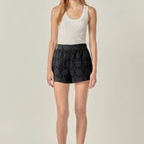 Embroidered Cotton Shorts