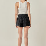 Embroidered Cotton Shorts