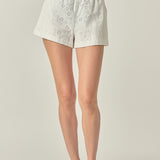Embroidered Cotton Shorts