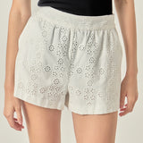 Embroidered Cotton Shorts