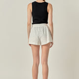 Embroidered Cotton Shorts