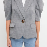 Short Puff Sleeve Jacket