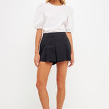 Poplin Puff Sleeve Top