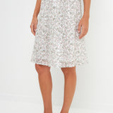 Sequins Print Midi Skirt