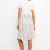 Sequins Print Midi Skirt