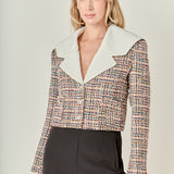 Tweed Jacket with Sailor Collar