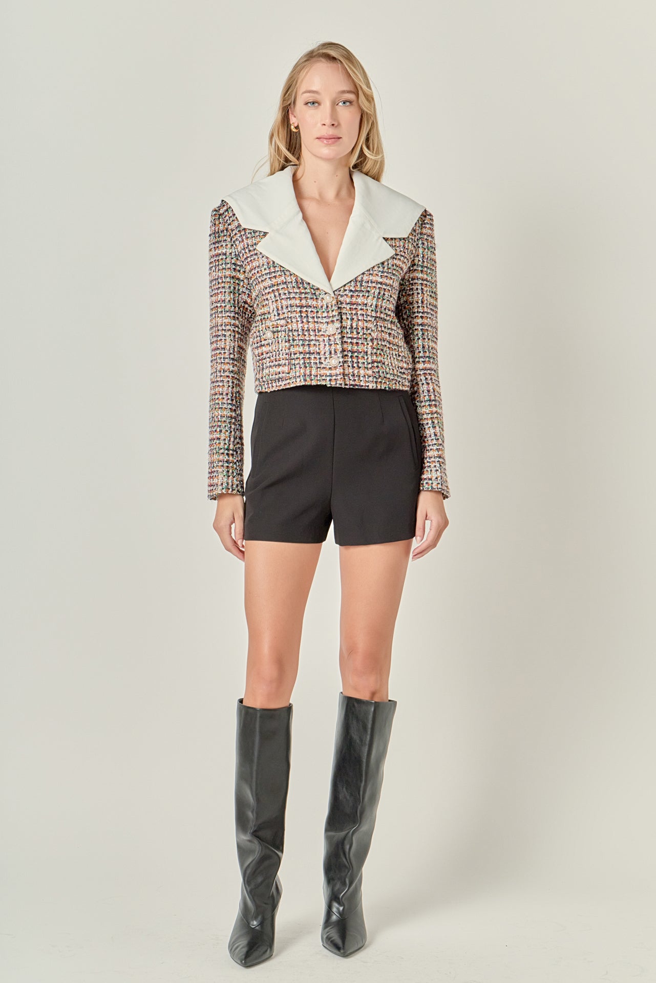 ジャケットその他 IONSEOUL Shining Tweed Jacket JE1018 Jacket | SLY010