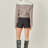 Tweed Jacket with Sailor Collar