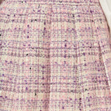 Tweed Pleated Skirt