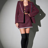 Multicolor Tweed Blazer