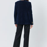 Structured Lapeless Textured Jacket