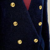 Structured Lapeless Textured Jacket