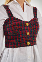 Load image into Gallery viewer, Tweed Crop Top
