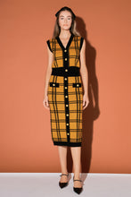 Load image into Gallery viewer, Knit Check Plaid Midi Skirt
