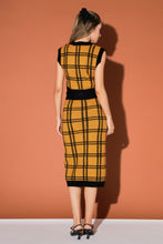 Load image into Gallery viewer, Knit Check Plaid Midi Skirt

