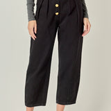 Premium Denim Cropped Trousers