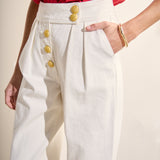 Premium Denim Cropped Trousers