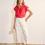 Premium Denim Cropped Trousers