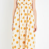 Polka Dot Print Midi Dress