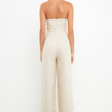 Bustier Front Tie Jumpsuit