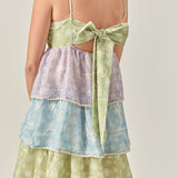 Floral Print Maxi Tiered Dress