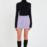 Low Rise Mini Skirt