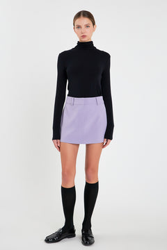 Low Rise Mini Skirt