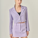 Silky Cropped Blazer