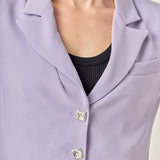 Silky Cropped Blazer
