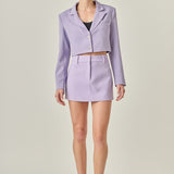 Silky Cropped Blazer