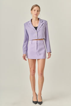 Silky Cropped Blazer