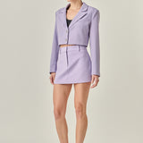 Silky Cropped Blazer