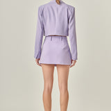 Silky Cropped Blazer