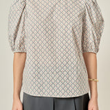 Floral Print Puff Sleeve Top