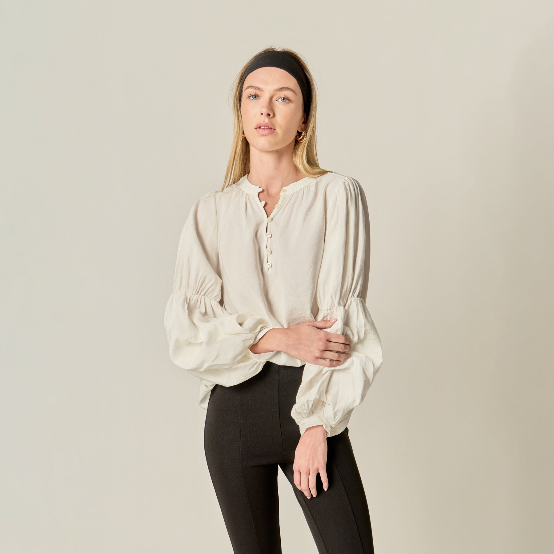 Blouson Sleeve Blouse – English Factory