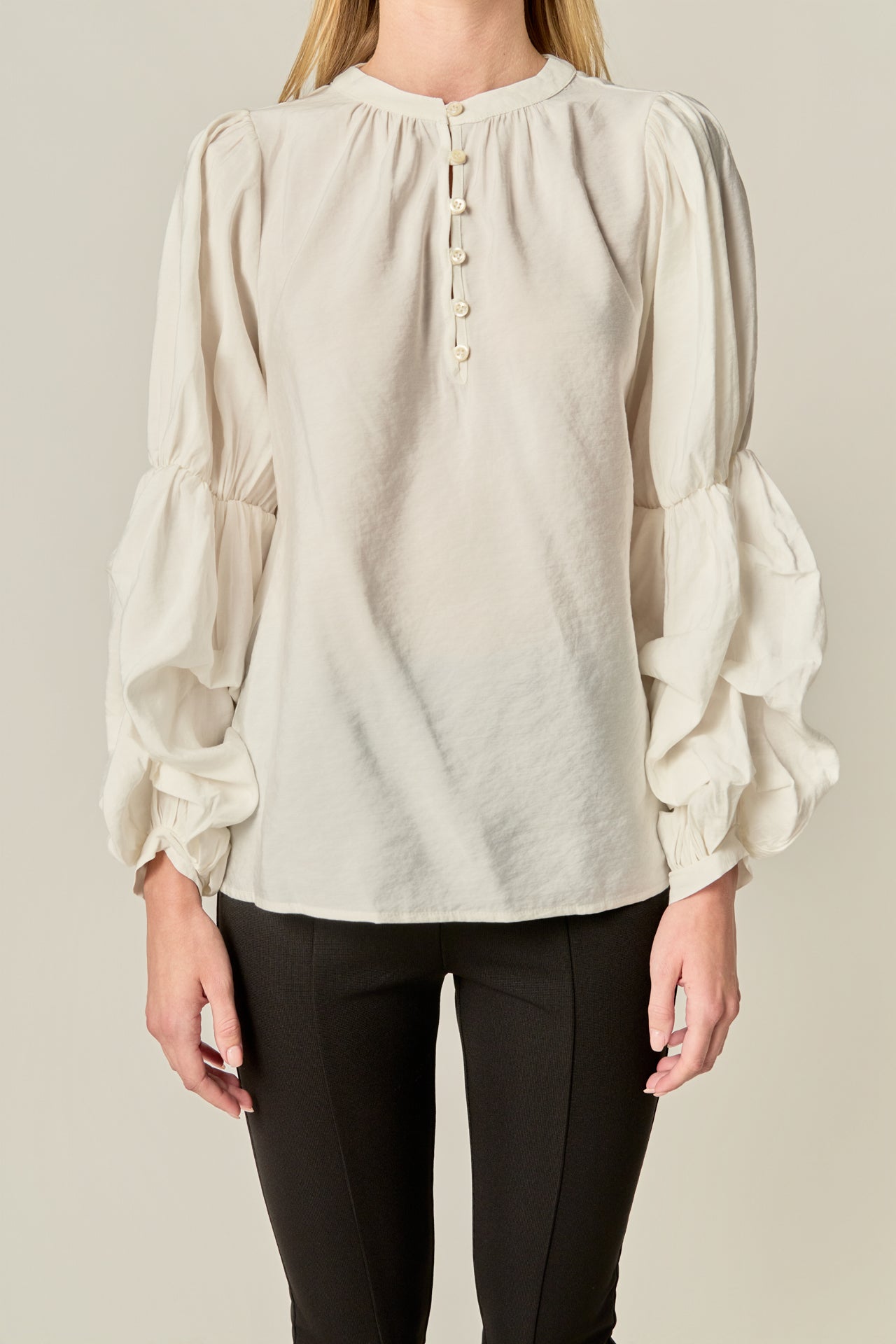 Blouson Sleeve Blouse – English Factory