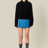 Satin Single Pleat Skort