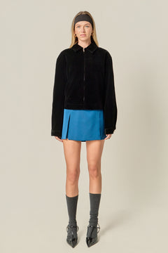 Satin Single Pleat Skort