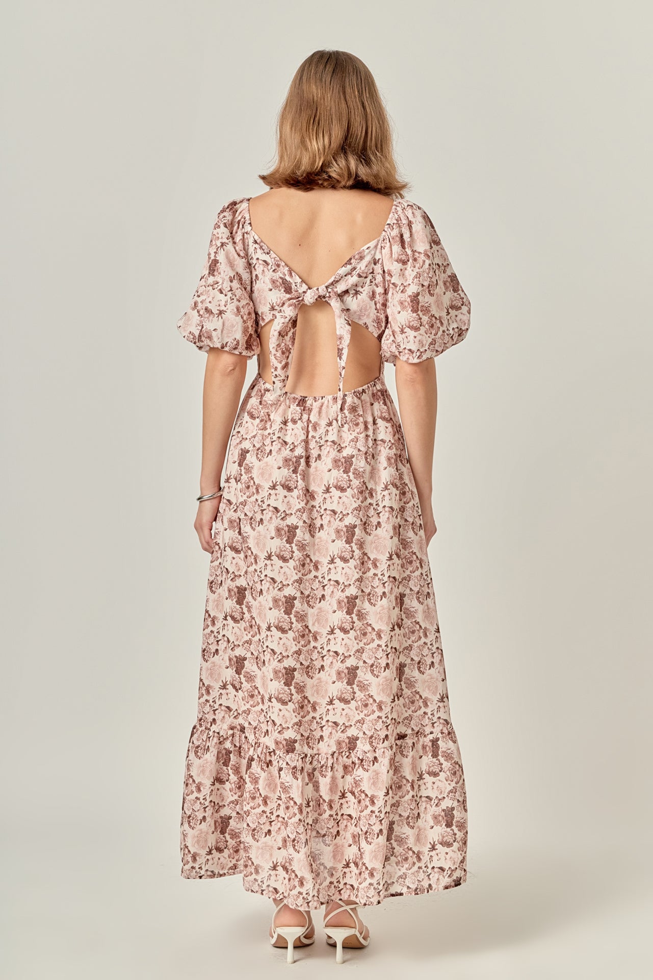 美品　THE 9 SHOP EVERYDAY DRESS maxi L 水色 Eco Josee Printed Maxi Dress | GUESS