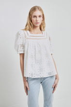 Load image into Gallery viewer, Square Neck Embroidered Top
