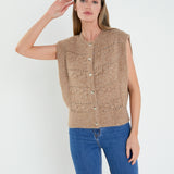 Chunky Textured Knit Vest