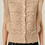 Chunky Textured Knit Vest