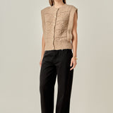 Chunky Textured Knit Vest